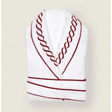 Chain Embroidered Cotton Bath Robe