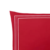 400TC Cotton Classic Luxurious Embroidery Sateen Solid Duvet Cover Set