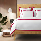 400TC Cotton Sateen Edge Border Frame Duvet Cover set