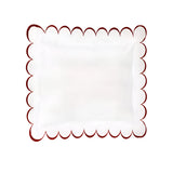 Allena 400TC Cotton Scallop Embroidery Sateen Solid Euro Sham