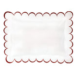 Allena 400TC Cotton Scallop Embroidery Sateen Solid Pillow Sham