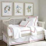 400TC Daybed Sateen Solid Cotton Double Embroidered Tailored Bed Skirt