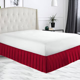400TC Sateen Solid Cotton Pleated Bed Skirt