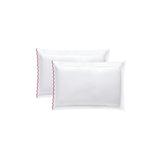400TC Small Scallop Embroidery Cotton Pillowcases (Set Of 2)