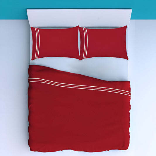 400TC Cotton Classic Luxurious Embroidery Sateen Solid Pillowcases (Set of 2)