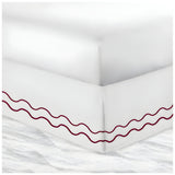 400TC Cotton Double Wavy Embroidered Tailored Bed Skirt