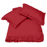 400TC Cotton Sateen Ruffle Sheet Set