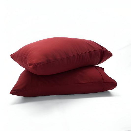 400TC Sateen Cotton Solid Pillowcases (Set Of 2)