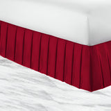 400TC Sateen Solid Cotton Pleated Bed Skirt