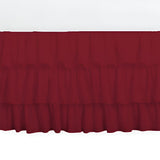 400TC Sateen Solid Cotton Ruffle Bed Skirt
