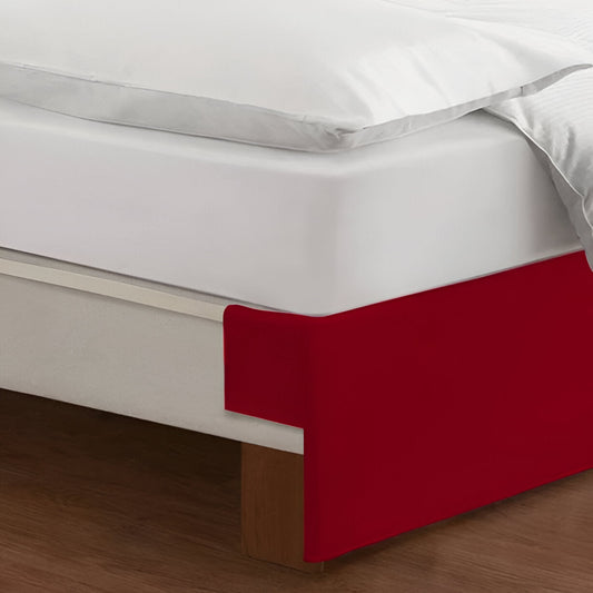 400TC Sateen Solid Cotton Wrap Around Tailored Bed Skirt