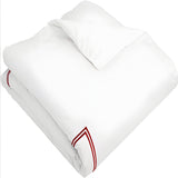 400TC Cotton Double Embroidery Sateen Solid Duvet Cover Set