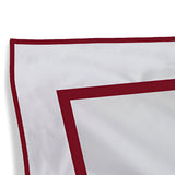 400TC Embroidery & Border Cotton Sateen Solid Euro Sham