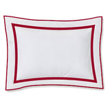 400TC Embroidery & Border Cotton Sateen Solid Duvet Cover Set