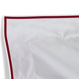 400TC Embroidery Cotton Sateen Solid Duvet Cover Set
