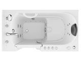 ANZZI Coupe Series 29 in. x 52 in. Quick Fill Walk-In Whirlpool and Air Tub with Powered Fast Drain in White