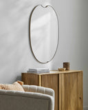 Escaudain Contemporary Gold Mirror - Clearance