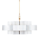 Grand Lotus Large White Chandelier