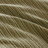Stone-Washed Cotton Waffle Texture Duvet Cover, Green