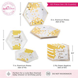 Sweet As Can Bee 62pc Tableware Set for 16 Guests