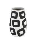 Pagliacci Large Black & White Vase