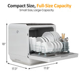 Portable Countertop Dishwasher with 152oz Water Tank, 6 Mode