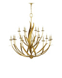 Menefee Large Gold Chandelier