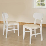 Wholesale Solid Rubberwood Dining Chair PU Leather Upholstery