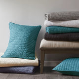 White Solid Farmhouse Reversible Quilt Set