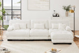 CLOUDIES 134" 3 Seater Sofa with 1 Ottoman