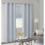 Basketweave Room Darkening Cordless Roman Shade, Blue