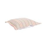 Indoor/Outdoor Puff Scroll Ottoman Dune Terra Cover Only