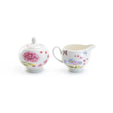 Grace Teaware Hydrangea Butterfly Sugar & Creamer Set