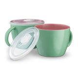 Kook Ceramic Soup Mugs with Lids, 25 oz, Set of 2