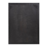 Matte Black Rectangle Metal Mirror