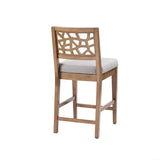Ice Crackle Wood Counter/Bar Stool