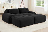 MIA 82'' Loveseat with 2 Ottomans