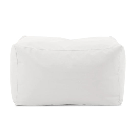 Outdoor Pouf Bench Cover- Seascape Natural