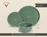 Kook 12-Piece Ceramic Dinnerware Set for 4