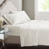 4 Piece 500TC Egyptian Cotton Sateen Weave Sheet Set, White