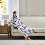 Soft Faux Fur Mink Reversible Throw Blanket