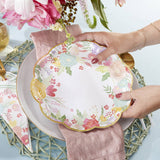 Garden Blooms 62pc Party Tableware Set for 16