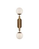Barbican Double-Light Brass Wall Sconce