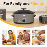 Roaster Oven with Self-Basting Lid, Electric 8QT Turkey Oven