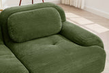 MIA 82'' Loveseat with 2 Ottomans