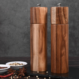 Wooden Salt and Pepper Grinders Set Manual Mills