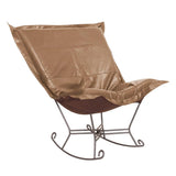 Scroll Puff Rocker Avanti Bronze Titanium Frame