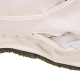 Puff Ottoman Cover Angora Moss -Cover Only