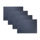 Strata Leather Slate Placemat - Rectangle 12.2x16.5"- Set of 4