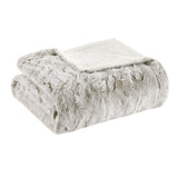 Soft Faux Fur Mink Reversible Throw Blanket